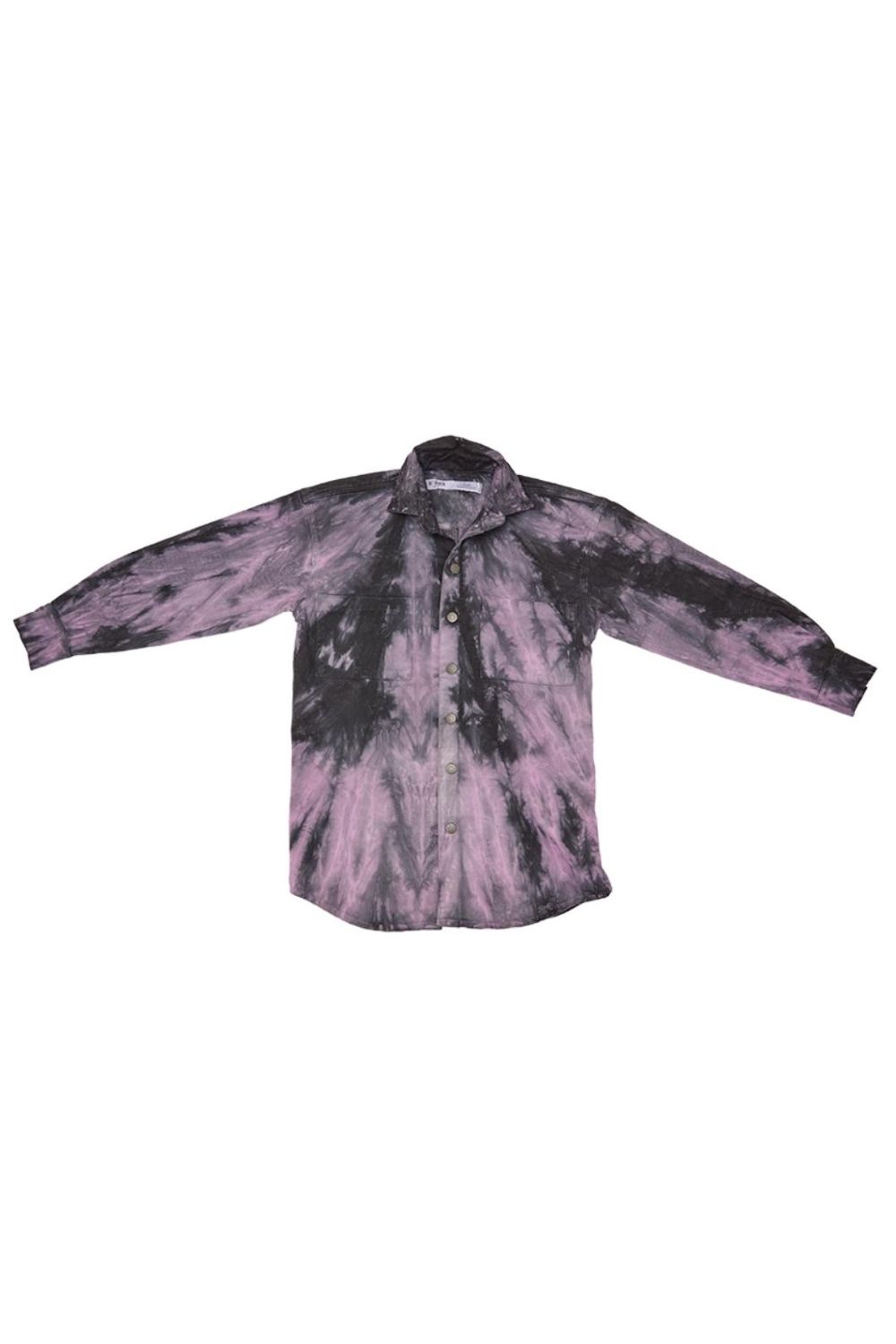 Denim Jacket Alexa Chung Tie Dye Black Purple 