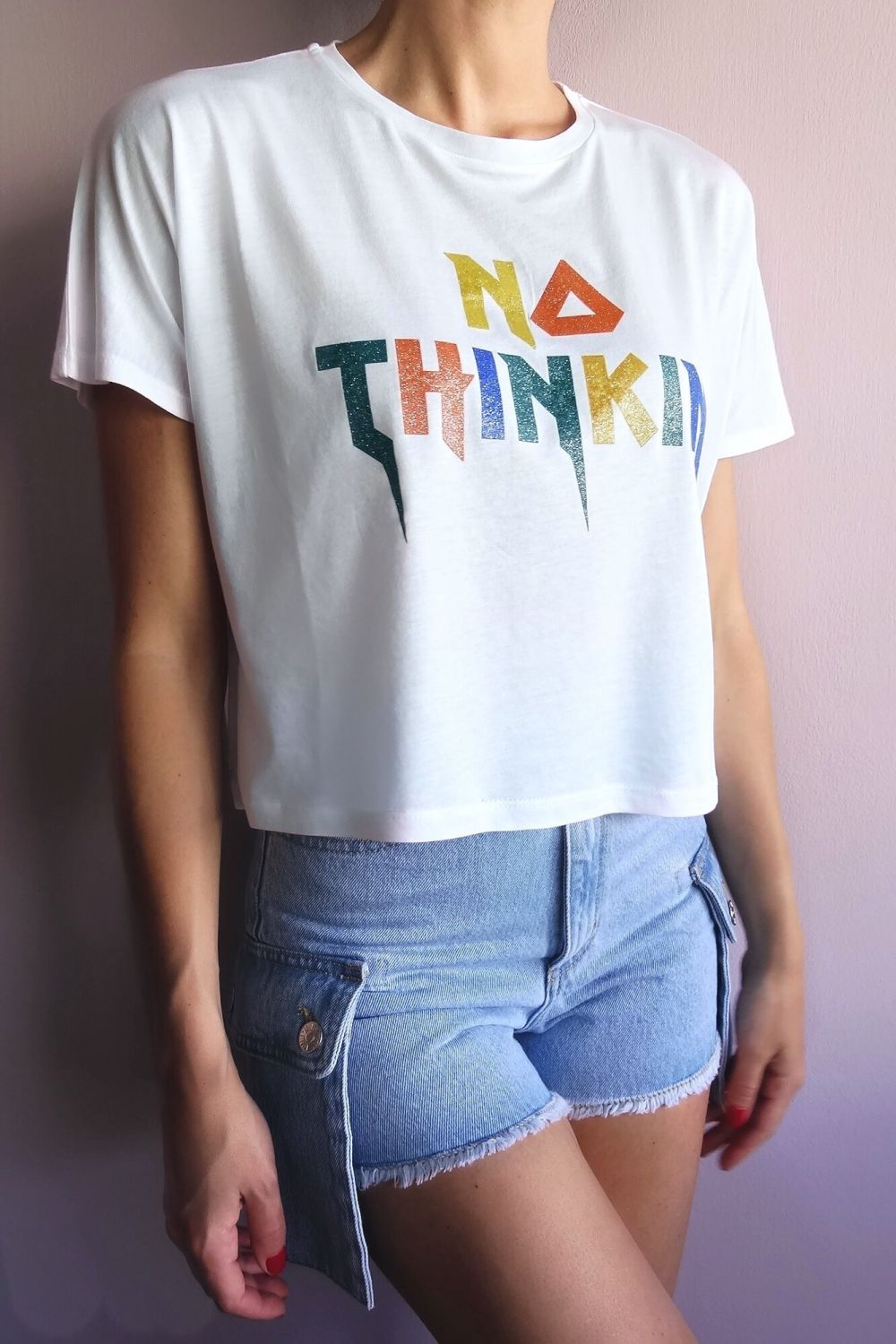 No Thinkin logo t-shirt