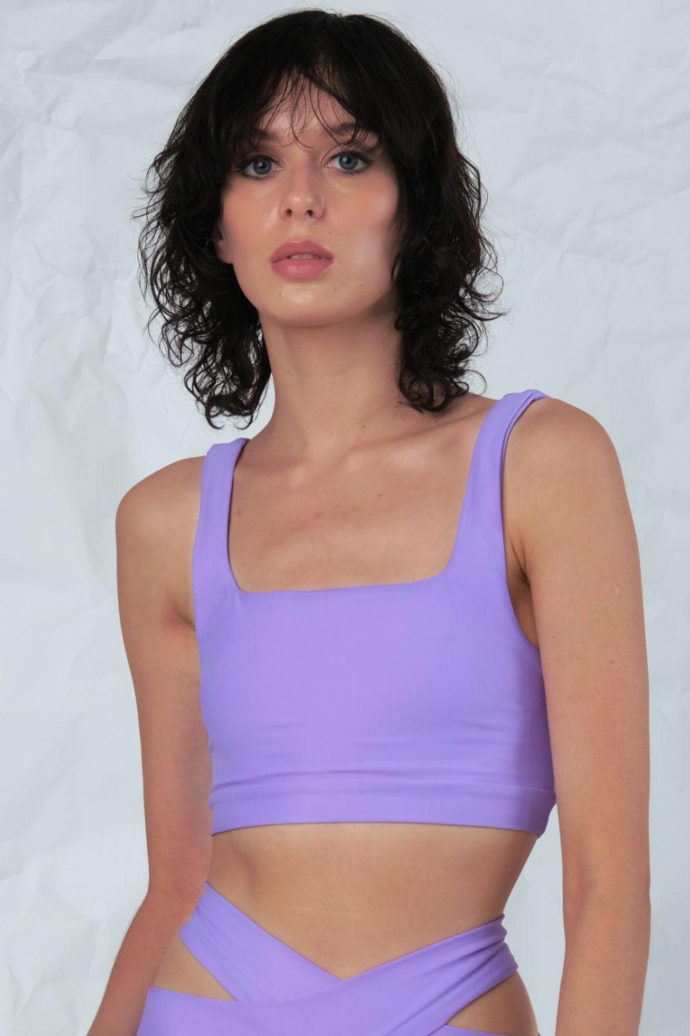 Cut Out Top Sporty Bra Sustainable Μωβ