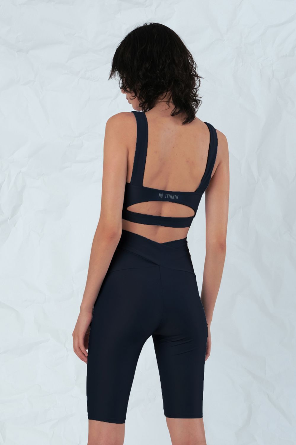 Cut Out Top Sporty Bra Sustainable Black 