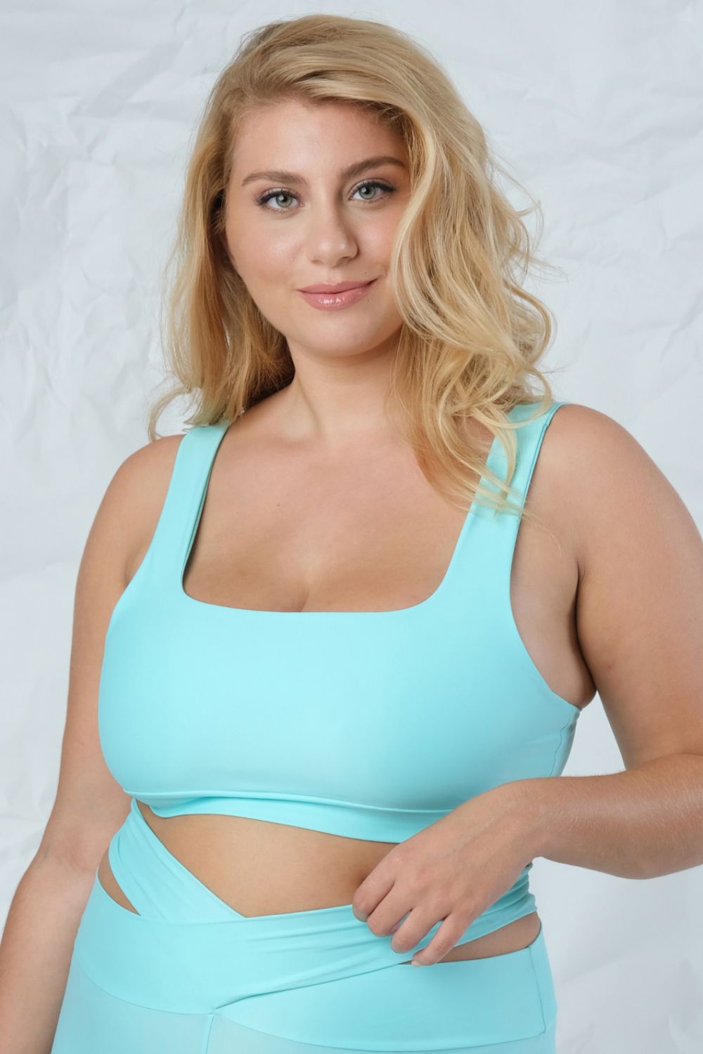 Cut Out Top Sporty Bra Sustainable Γαλάζιο 