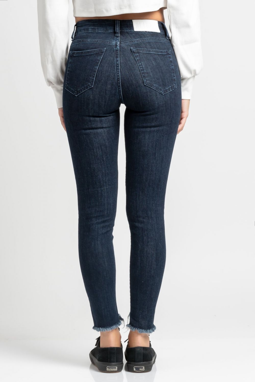 Brianna basic skinny jeans dark blue 