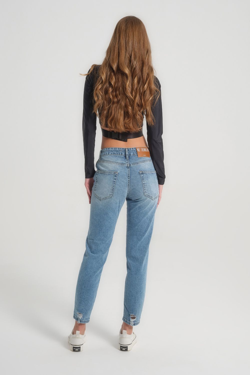 Straight Fit Jeans Isabella Mid Rise Sustainable Light Blue Stonewashed 