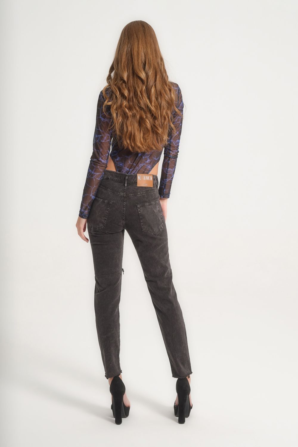 Straight Fit Jeans Isabella Mid Rise Black 
