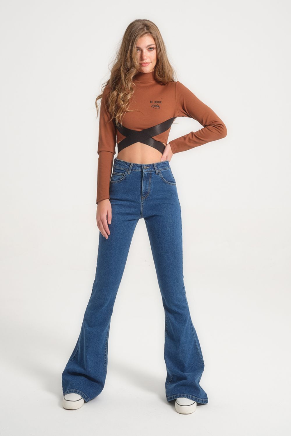 Flare Jeans Miley Super High Rise Sustainable Dark Blue 
