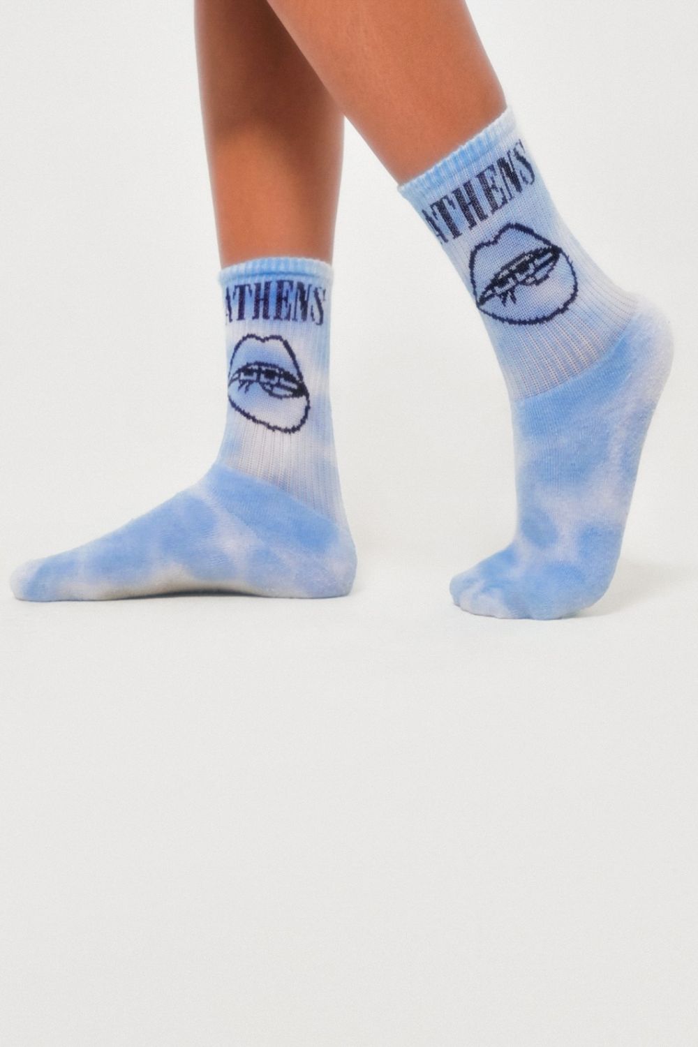 Κάλτσες Born in Athens Unisex Tie Dye Μπλε