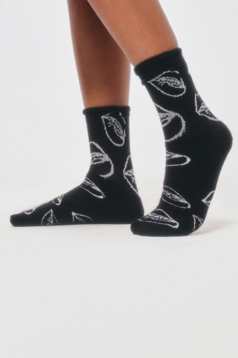 Κάλτσες All Over Logo Unisex Μαύρο 