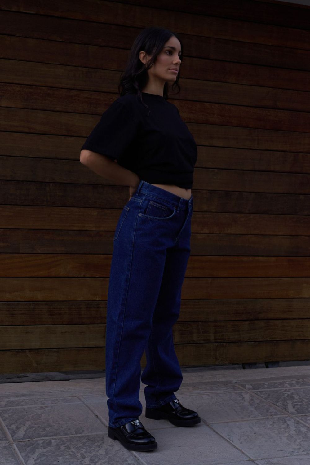 Straight Fit Jeans Britney Low Rise Dark Blue