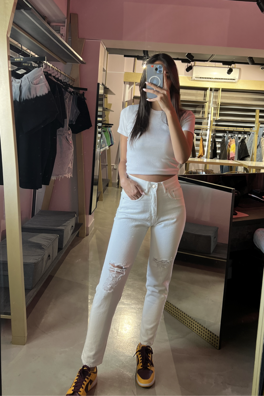 Straight Jeans Kendall High Rise Sustainable White